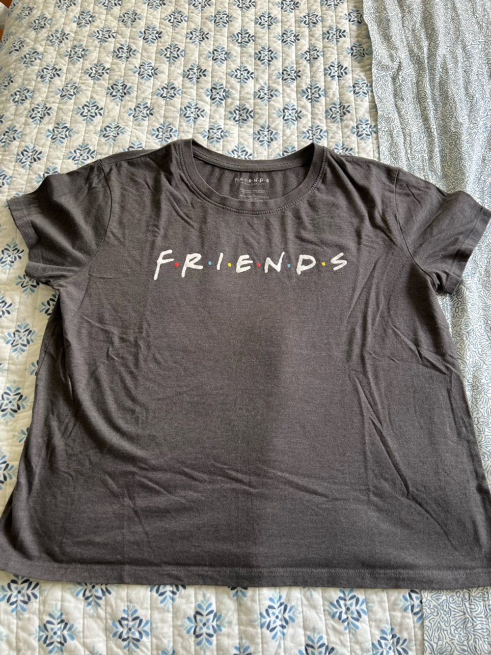 FRIENDS Women's Gray Graphic Tee